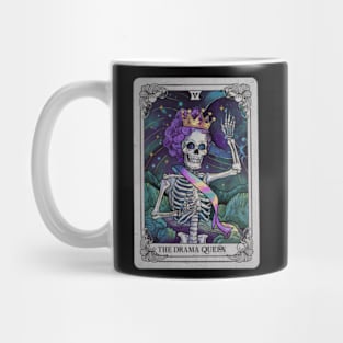 The Drama Queen Skeleton Tarot Card Sassy Sarcastic Funny Mug